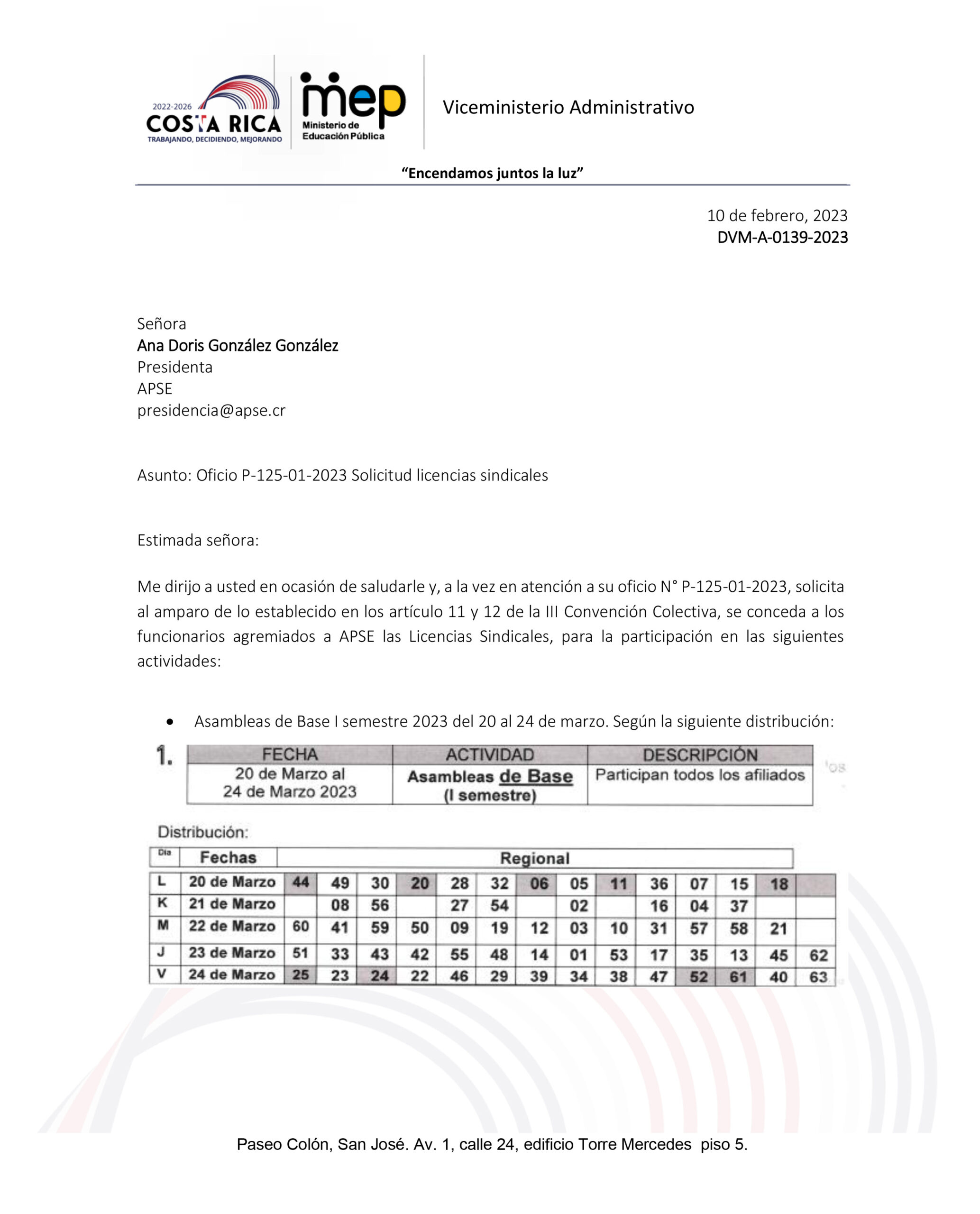 Licencias Para Asambleas Sindicales Apse Apse Asociaci N De