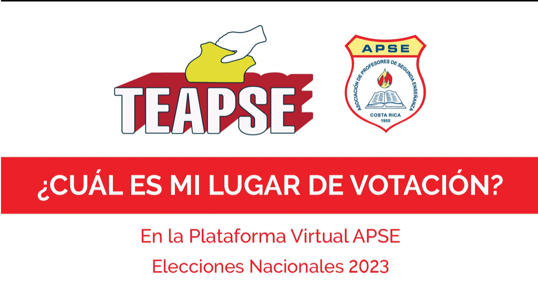 ¿Cuál es mi lugar de votación? Elecciones Nacionales 2023 APSE